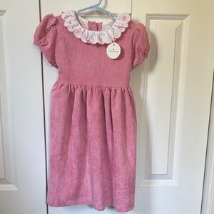Sal and Pimenta dress pink corduroy 5t NWT